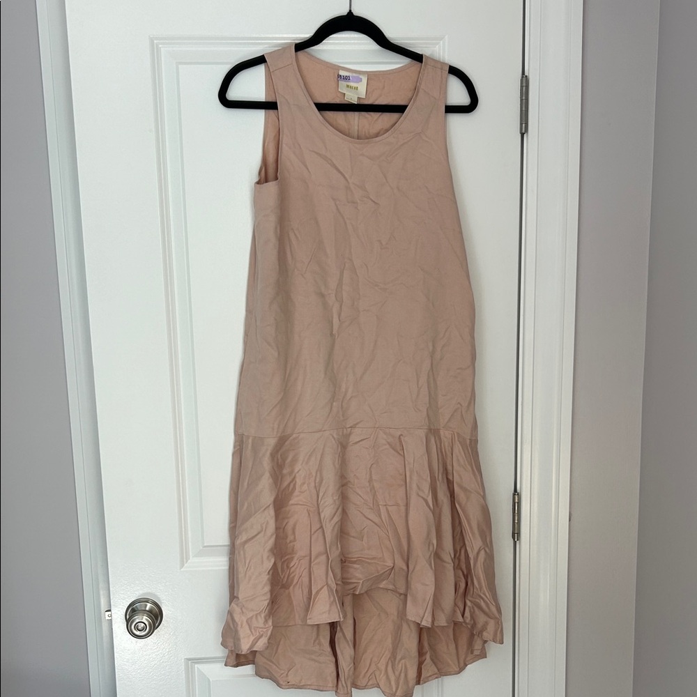 Maeve Anthropologie Mauve Soft Pink midi dress S
